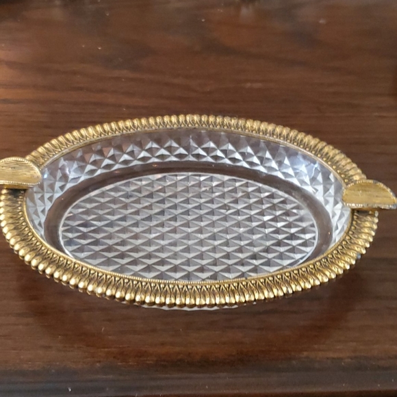 Other - ANTIQUE CRYSTAL ASHTRAY